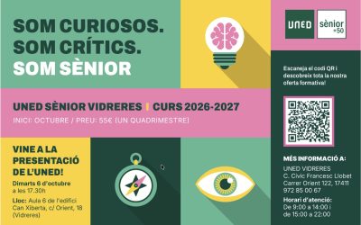 Vidreres presenta el programa UNED Sènior, amb cursos universitaris per a majors de 55 anys